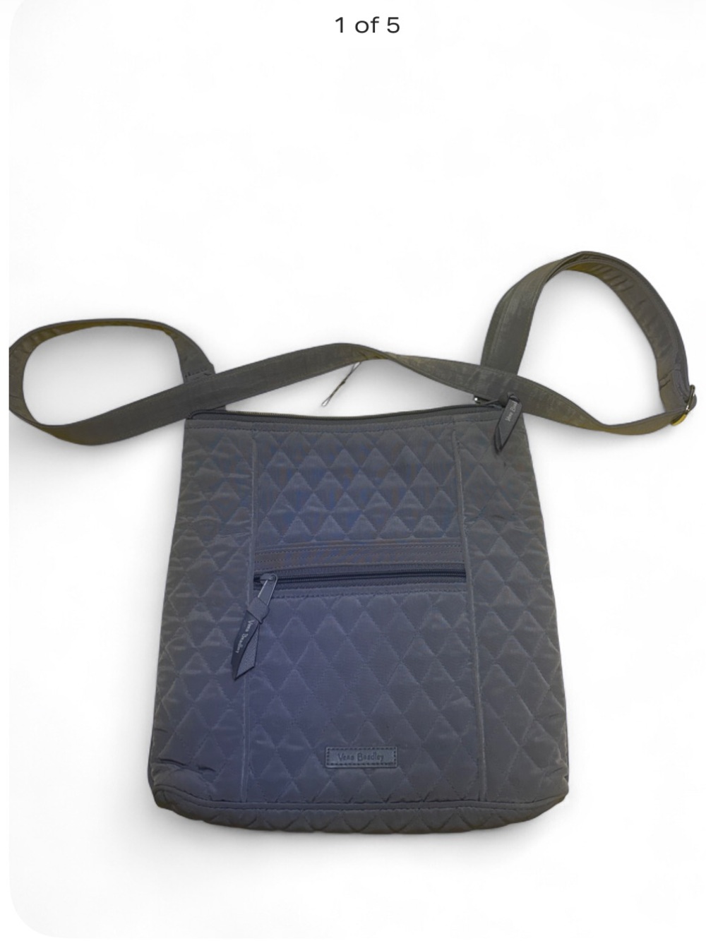 Vera Bradley Classic Hipster Crossbody Bag Carbon Gray